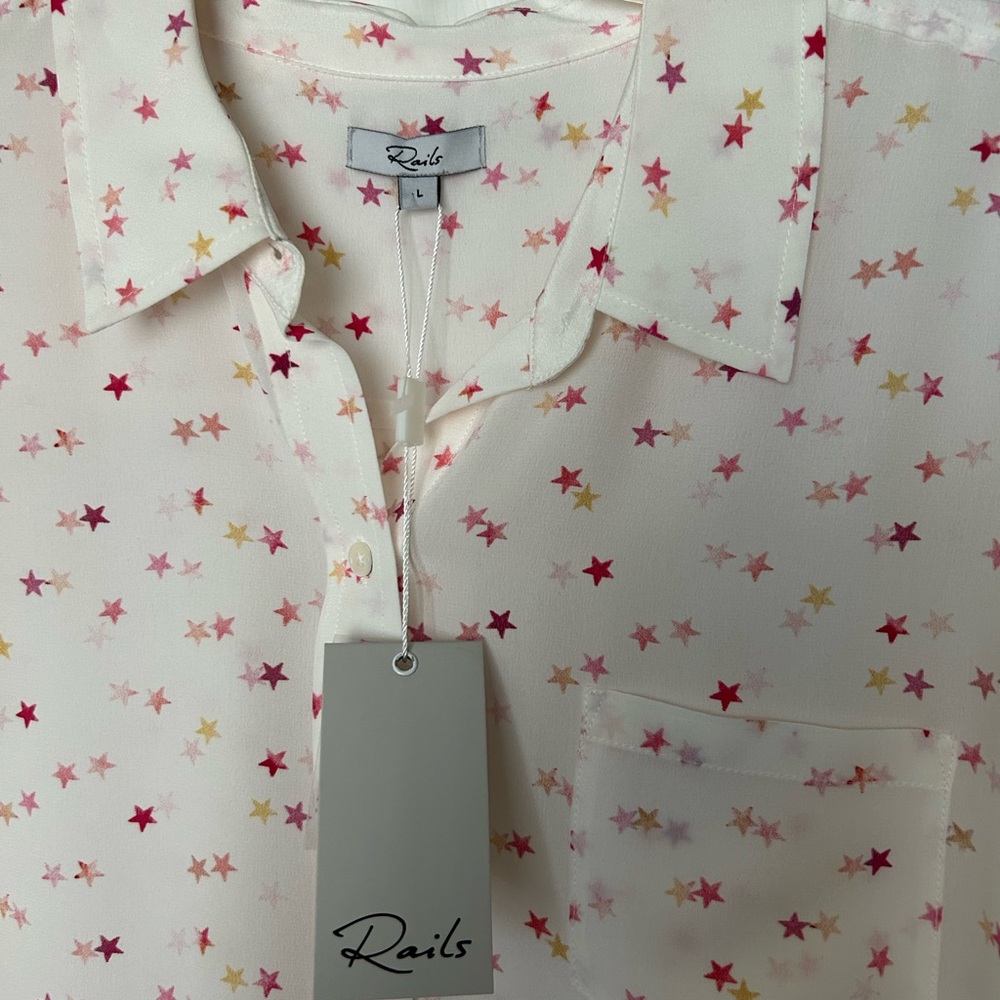 Rails Silk Etoiles Kate Star Blouse